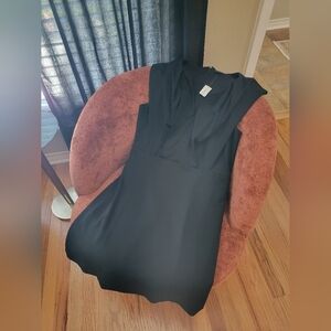 Banana Republic black, sleeveless, knee length dress.